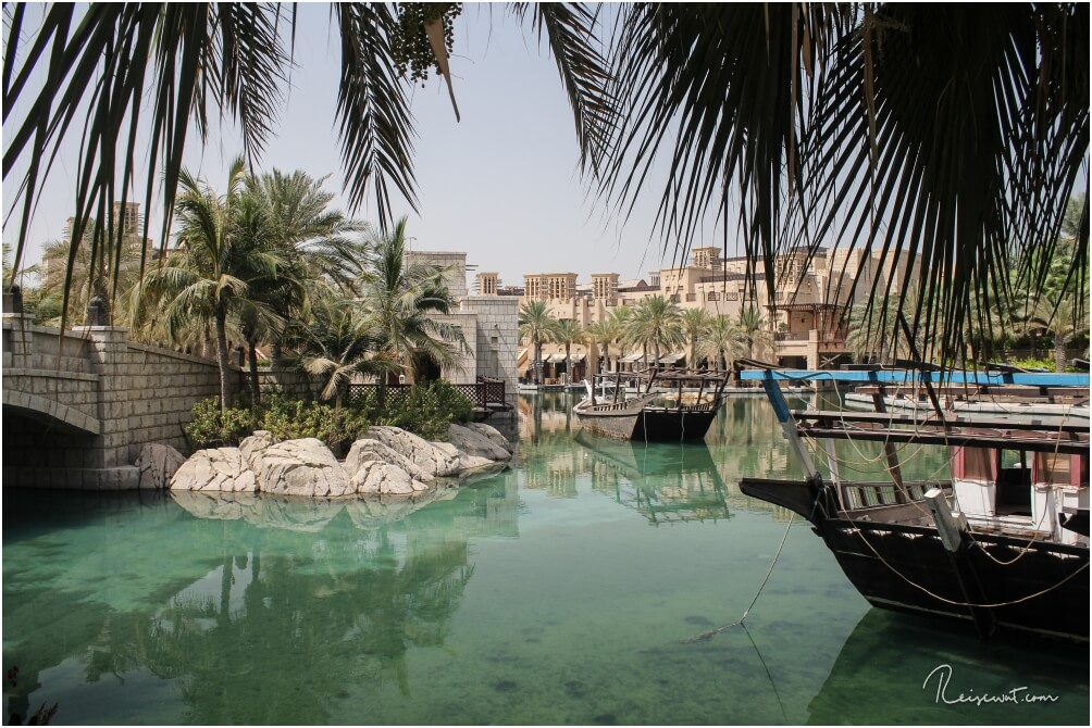 Das Madinat Jumeirah, ein gigantischer Hotelkomplex mit eigenem Wasserkanal und diversen Souks