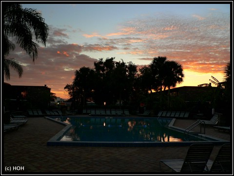 Sonnenaufgang in Orlando ...
