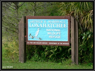 Loxahatchee National Wildlife Refuge Eingang