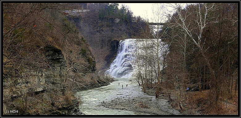 Ithaca Falls ... und einige Angler