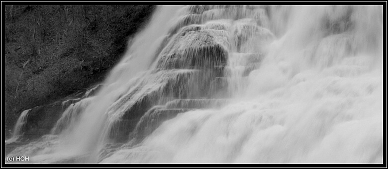 Ithaca Falls aus der Nähe